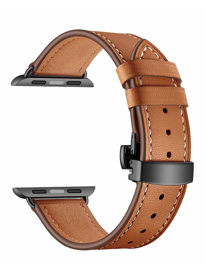 Voberry Replacement Strap Band For Apple Watch Series 3/2/1 Brown - Image 1