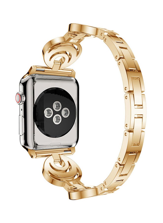 Voberry Replacement Band For Apple Watch Series 4 44mm Gold - Image 2