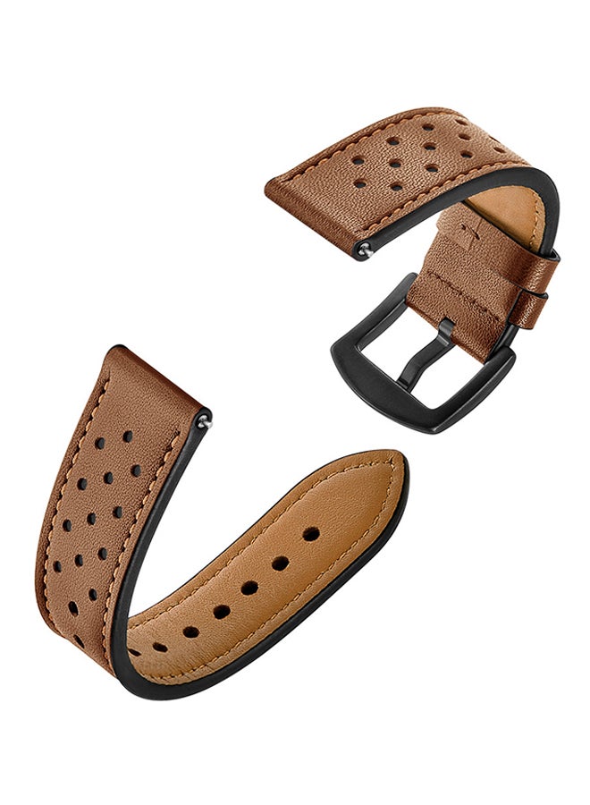 Voberry Replacement Band For Samsung Galaxy Watch 42/40/44mm Brown - Image 2