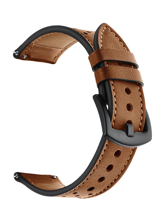 Voberry Replacement Band For Samsung Galaxy Watch 42/40/44mm Brown - Image 1