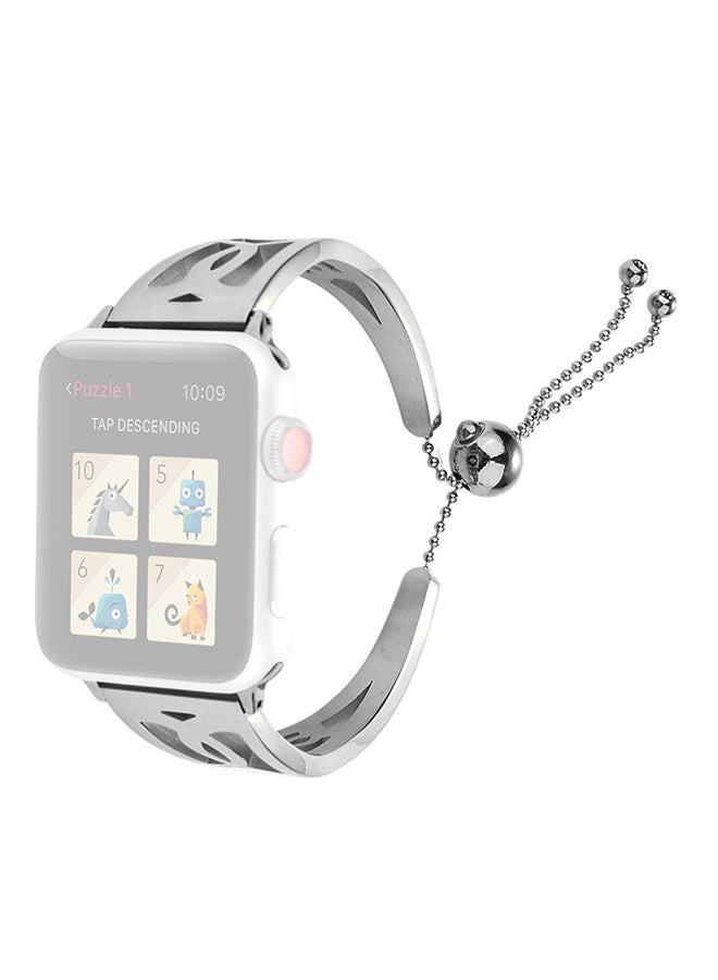 Voberry Replacement Watch Band Strap For Apple 4 44mm Silver - Image 4