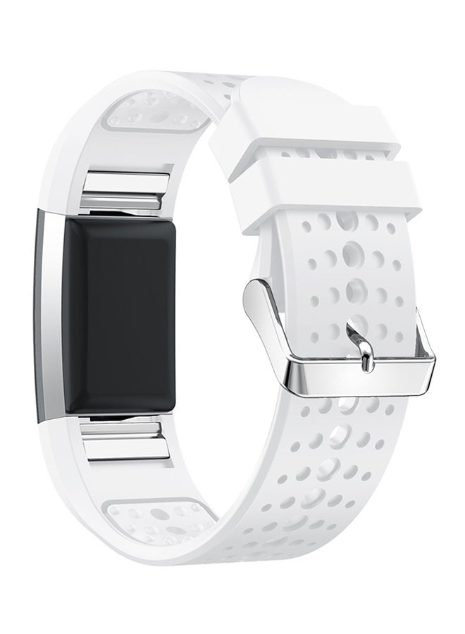 Voberry Replacement Band For Fitbit Charge 2 White - Image 3