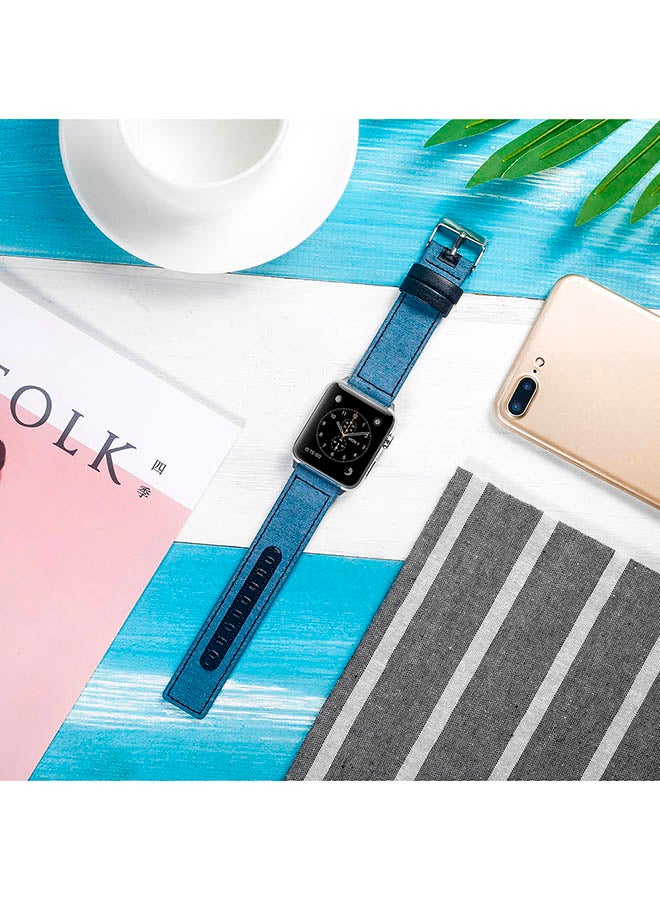 Voberry Replacement Band Strap For Apple Watch Series 4 40mm Blue - Image 4