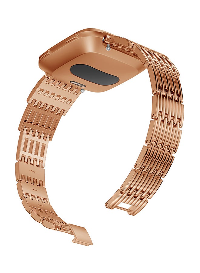 Voberry Replacment Band Strap For Fitbit Versa Rose Gold - Image 4