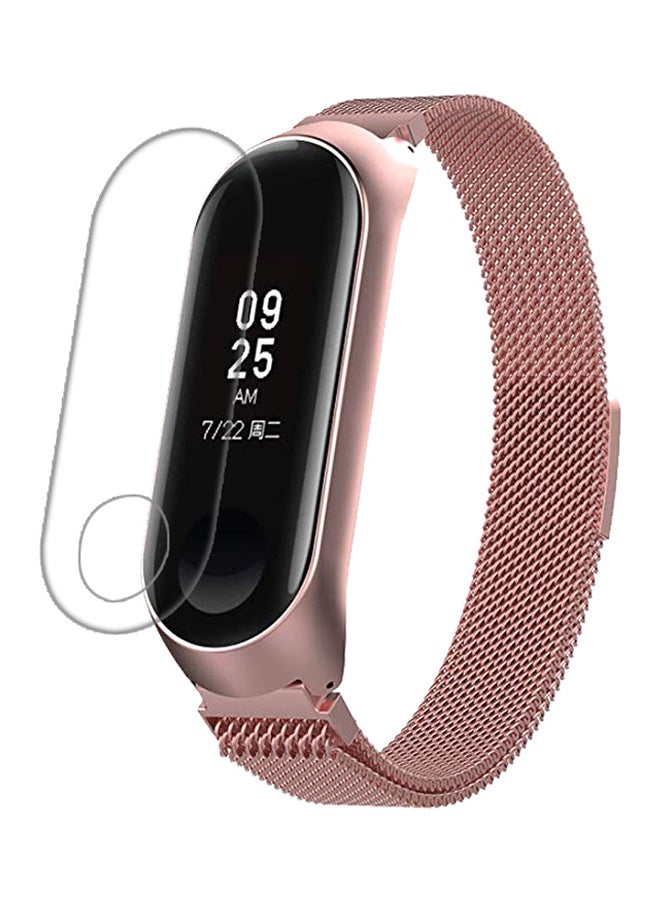 Replacement Band With Screen Protector For Xiaomi Mi 3 Pink