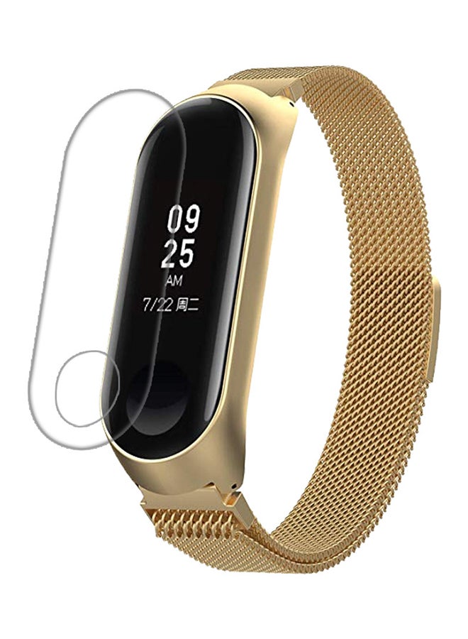 Voberry Replacement Band With Screen Protector For Xiaomi Mi 3 Gold  - Image 3