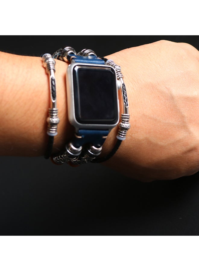 Voberry Replacement Band Strap For Apple Watch Series 4 44mm Blue - Image 4