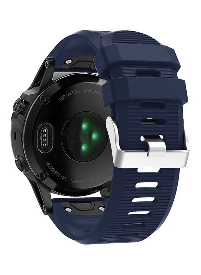 فوبيري سوار ساعة بديل لساعة جارمين فينيكس 5X بلس كحلي - Image 3