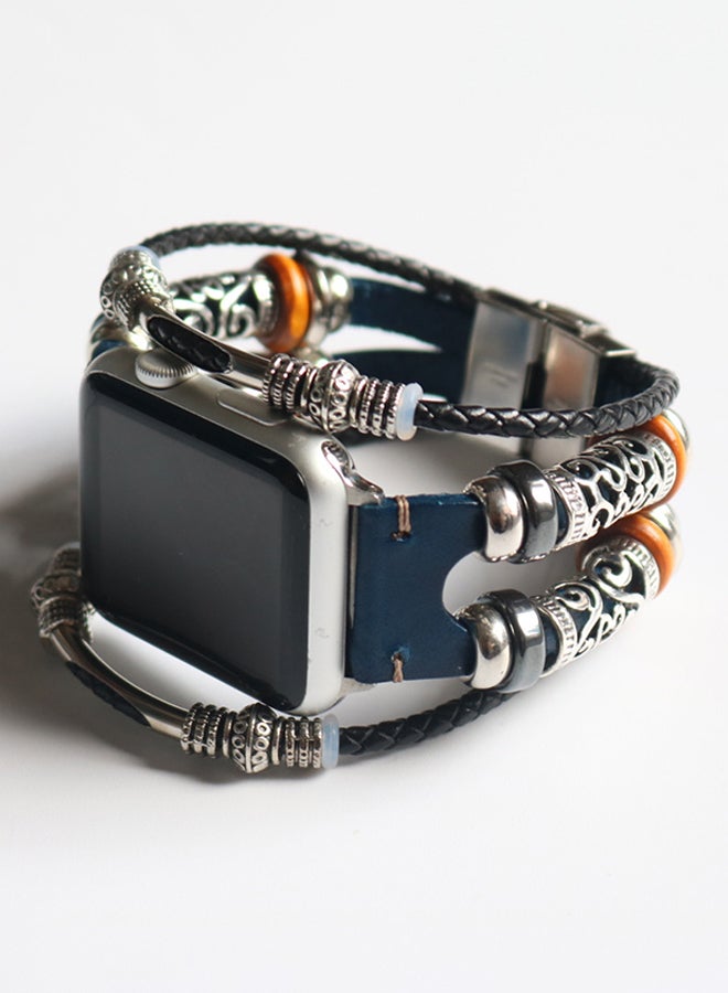 Voberry Replacement Band Strap For Apple Watch Series 4 44mm Blue - Image 2