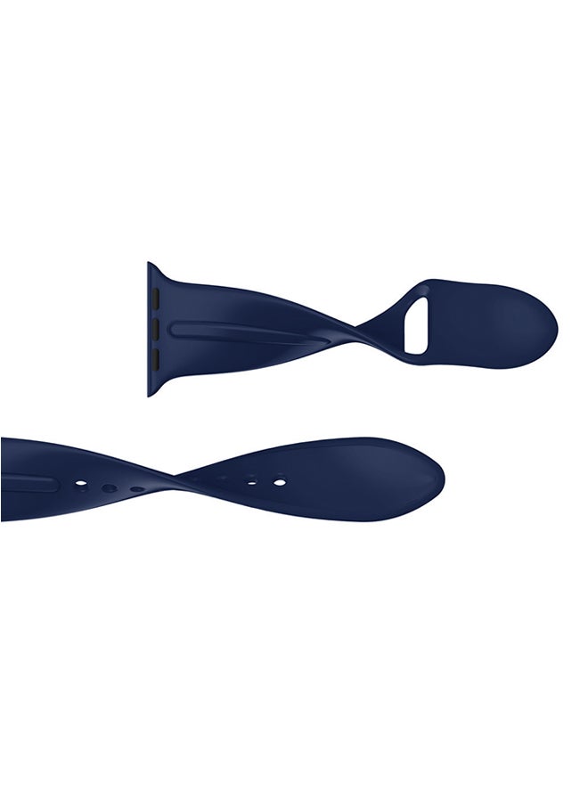 Voberry Silicone Replacement Band Strap For Apple Watch 4 40mm Navy  - Image 2