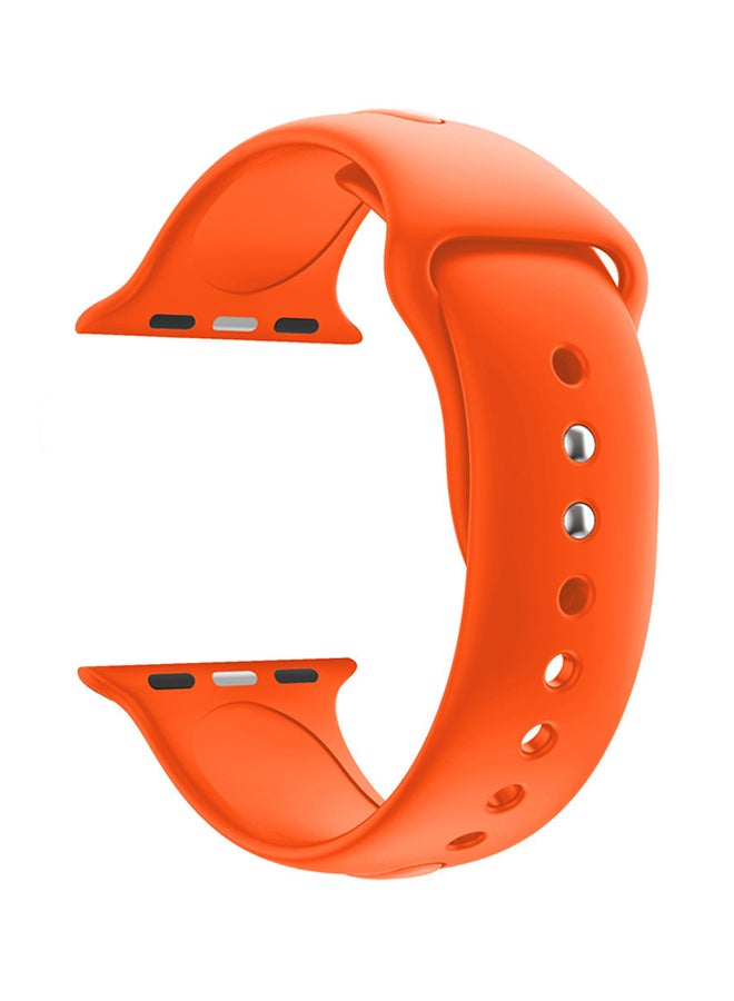 Generic - Replacement Band Strap For Apple Watch Series 4 44mm Orange - Image 1