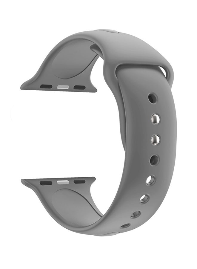 Voberry Replacement Silicone Wrist Band For Apple Watch Series 4 40mm Grey - Image 1
