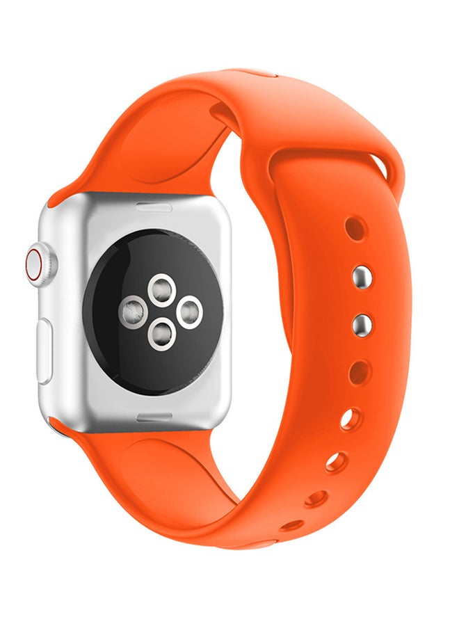 Generic - Replacement Band Strap For Apple Watch Series 4 44mm Orange - Image 1