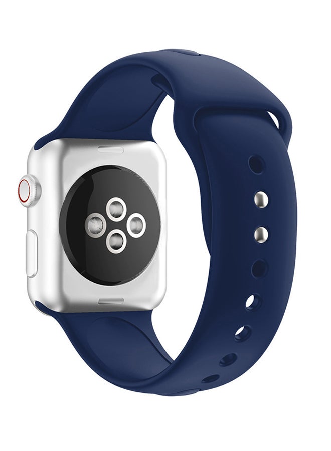 Voberry Silicone Replacement Band Strap For Apple Watch 4 40mm Navy  - Image 3