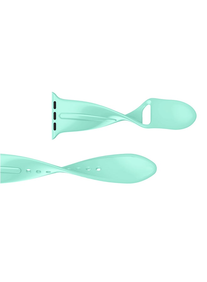 Voberry Silicone Replacement Band Strap For Apple Watch Series 4 40mm Mint Green - Image 2