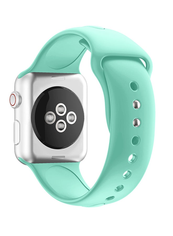 Voberry Silicone Replacement Band Strap For Apple Watch Series 4 40mm Mint Green - Image 3