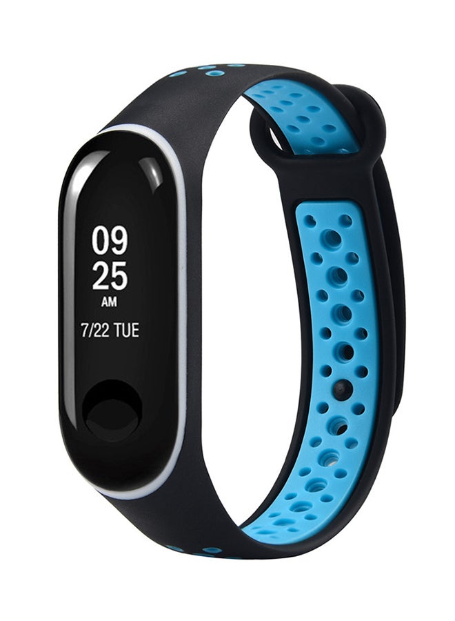 Voberry Replacement Band For Xiaomi Mi Band 3 Blue/Black - Image 3