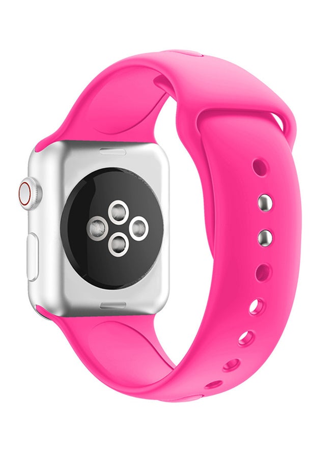 Voberry - Replacement Band Strap For Apple Watch Series 4 44mm Hot Pink - Image 1