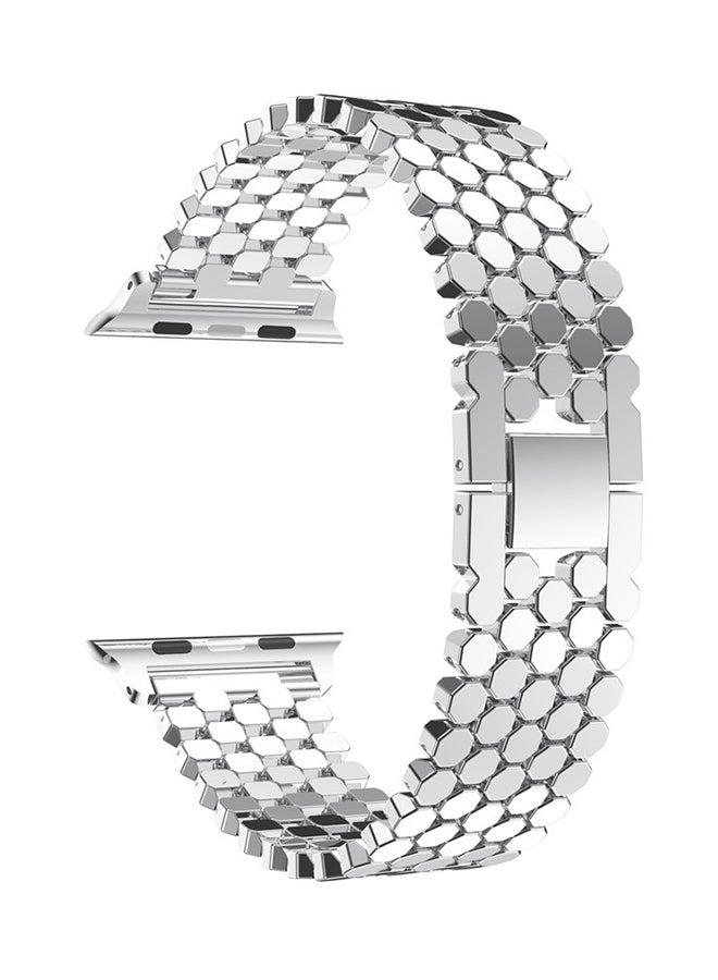 Voberry - Replacement Strap For Apple Watch Series 4 40mm Silver - Image 1