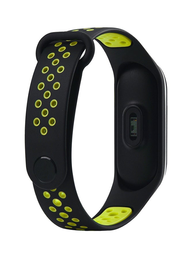 Voberry Replacement Band For Xiaomi Mi Band 3 Black/Green - Image 2
