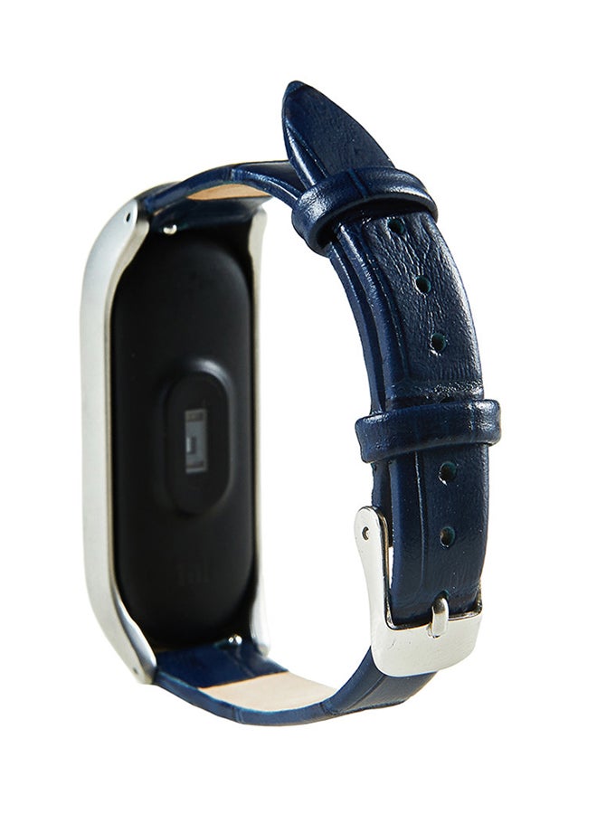 Voberry Replacement Band With Metal Case For Xiaomi Mi Band 3 Blue - Image 3