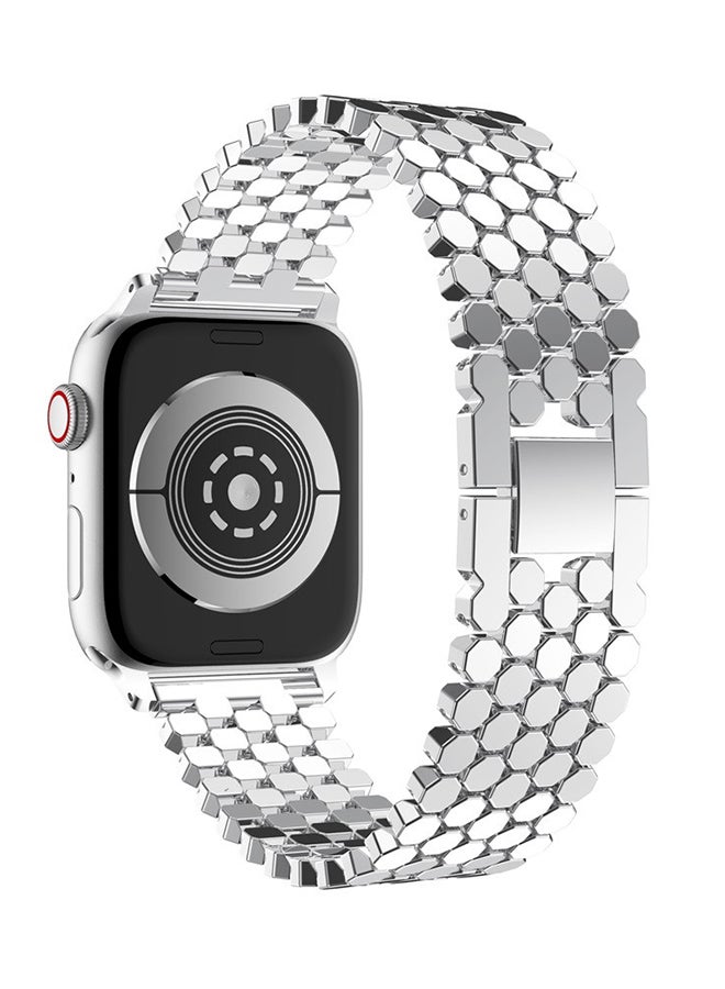 Voberry - Replacement Strap For Apple Watch Series 4 40mm Silver - Image 1