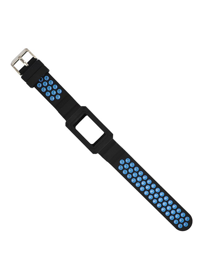 Replacement Band Strap With Protective Case Cover For Fitbit charge 3 Blue