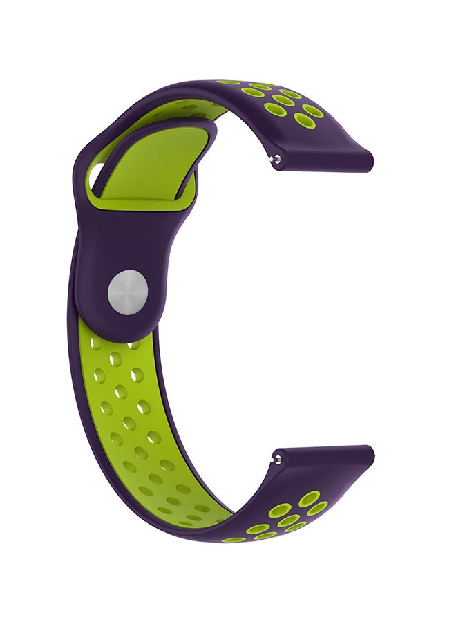 Voberry 22mm Replacement Band Strap For Samsung Galaxy Classic 46mm Purple/Green - Image 2