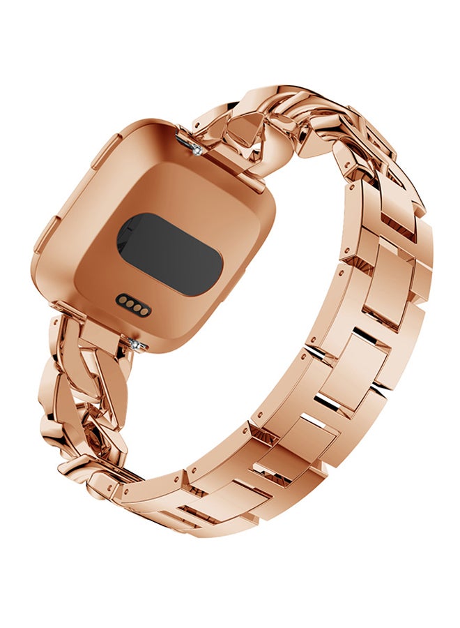 Voberry Replacment Band Strap For Fitbit Versa Rose Gold - Image 3