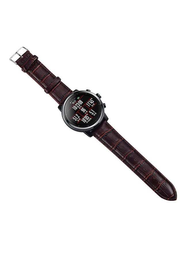 Voberry Replacement Band Strap For Huami Amazfit Stratos 2/2S Brown - Image 3