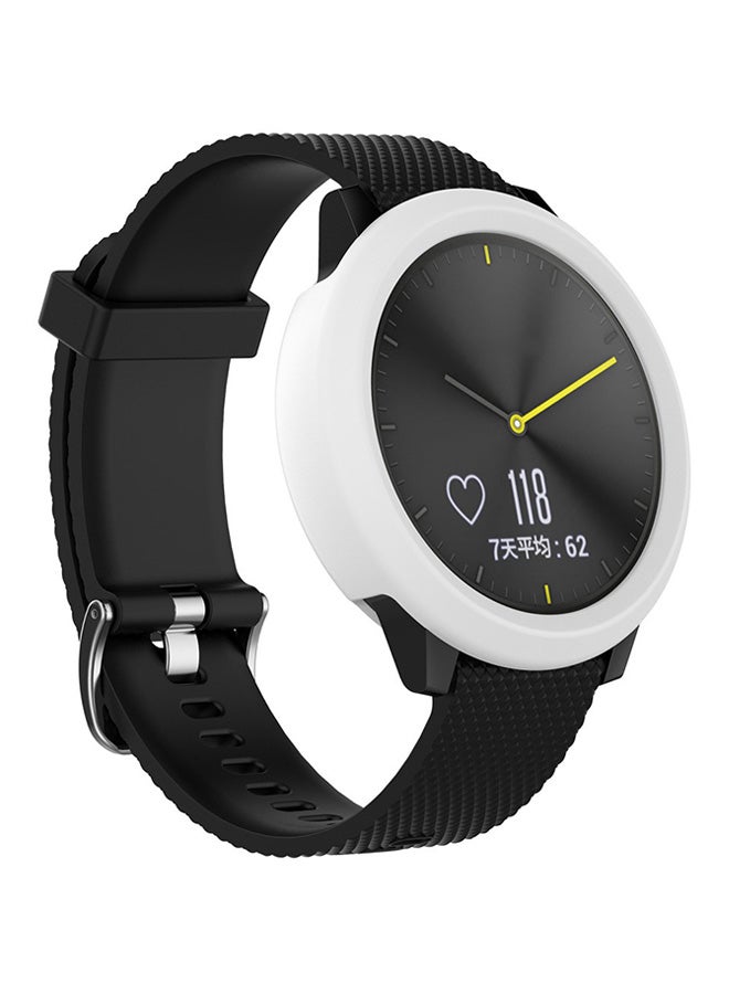 Voberry Protective Case Cover For Garmin Vivomove HR White  - Image 3