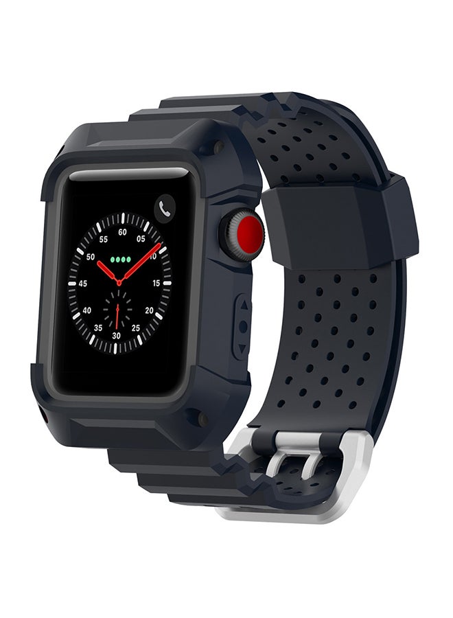 Voberry - Replacement Band Strap For Apple Watch Series 1/2/3 38mm Deep Blue - Image 1