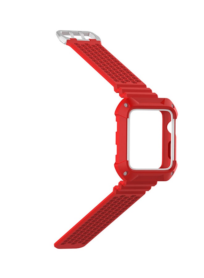 Voberry - Replacement Band Strap For Apple Watch Series 1/2/3 42mm Red - Image 1