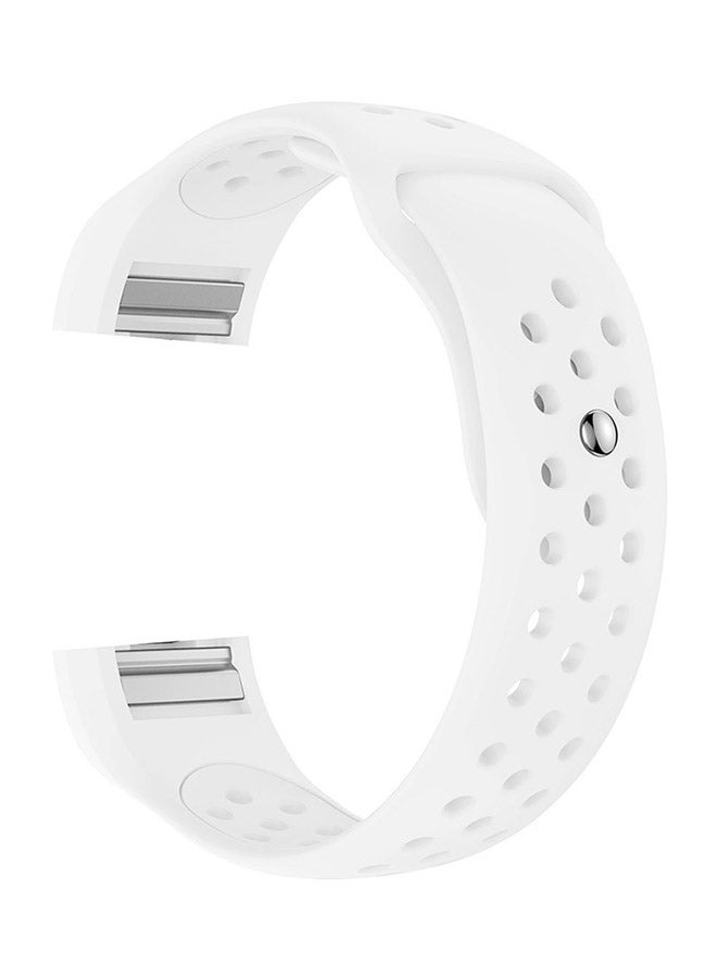 Voberry Replacement Band For Fitbit Charge 2 White - Image 1