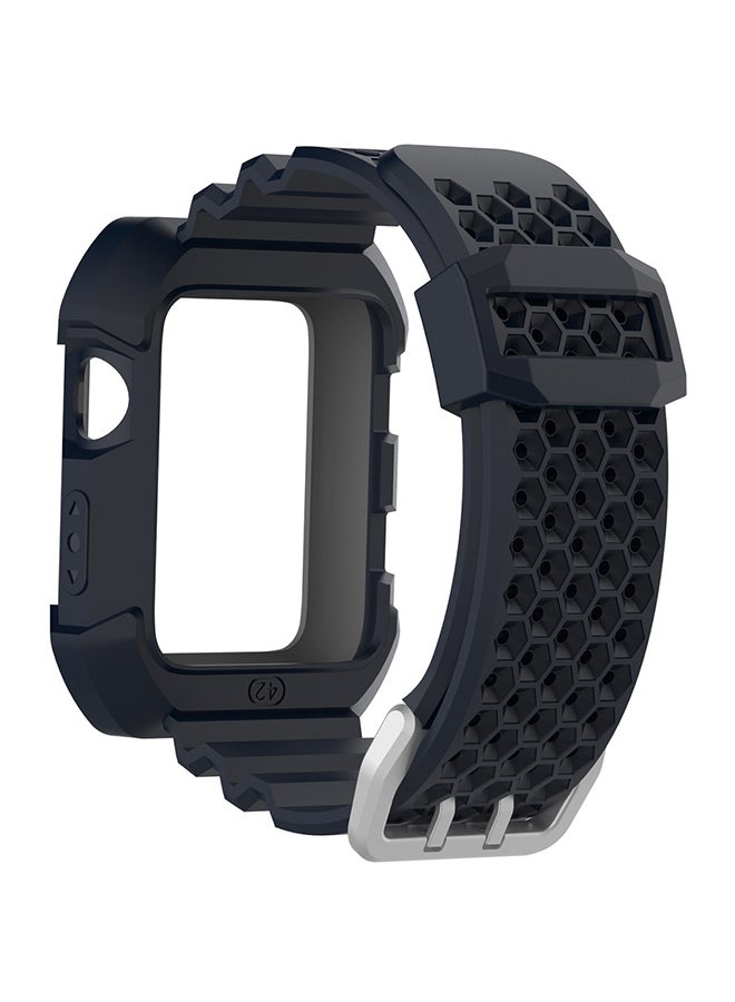 Voberry - Replacement Band Strap For Apple Watch Series 1/2/3 38mm Deep Blue - Image 1