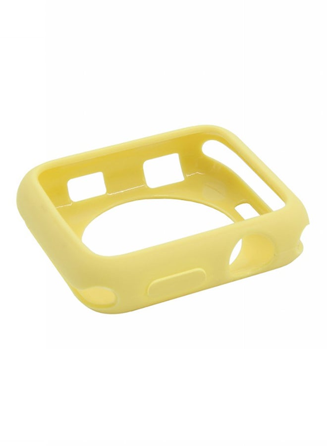 Voberry Protection Case Cover For Apple Watch Series1/2/3 42mm Yellow - Image 2