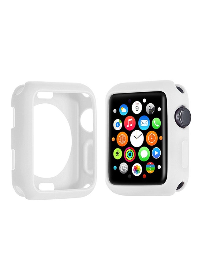 Voberry Protective Case Cover For Apple Watch Series 1/2/3 38mm White  - Image 3