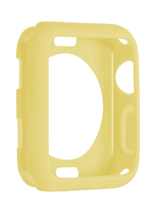 Voberry Protection Case Cover For Apple Watch Series1/2/3 42mm Yellow - Image 1
