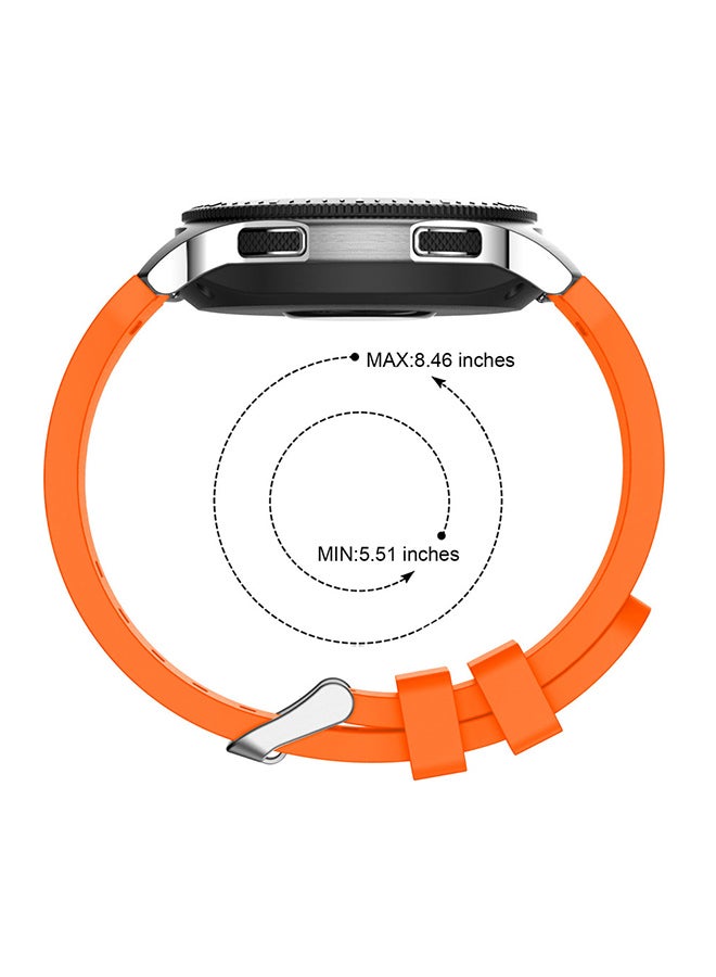 Voberry Silicone Replacement Band For Samsung Galaxy Watch Orange - Image 3