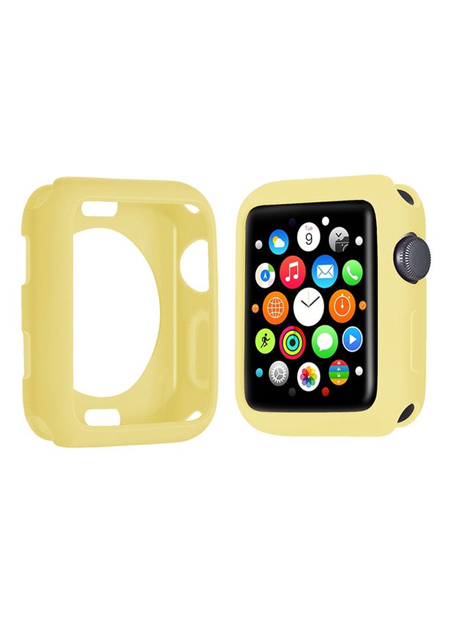 Voberry Protection Case Cover For Apple Watch Series1/2/3 42mm Yellow - Image 3