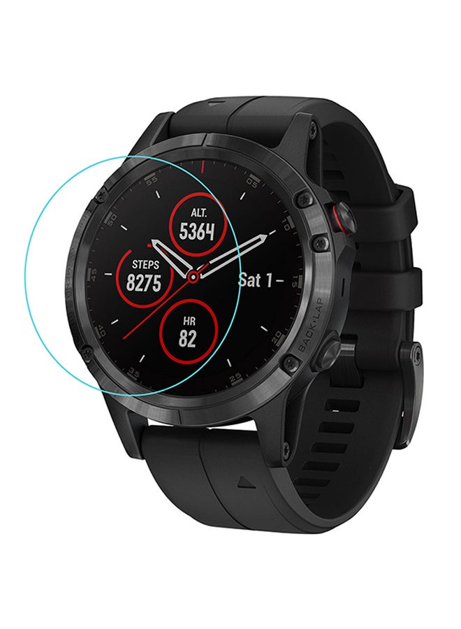 Voberry Tempered Glass Screen Protector For Garmin Fenix 5X Plus Clear - Image 1
