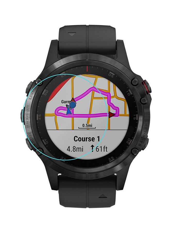 Voberry Tempered Glass Screen Protector For Garmin Fenix 5X Plus Clear - Image 2