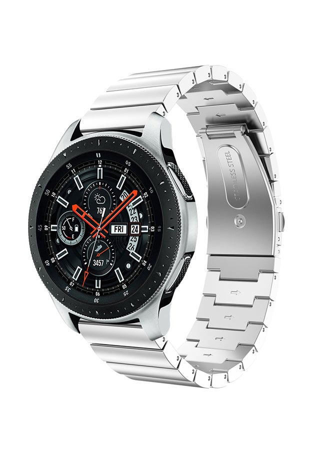 Voberry Replacement Band For Samsung Galaxy Watch 46mm Silver - Image 3