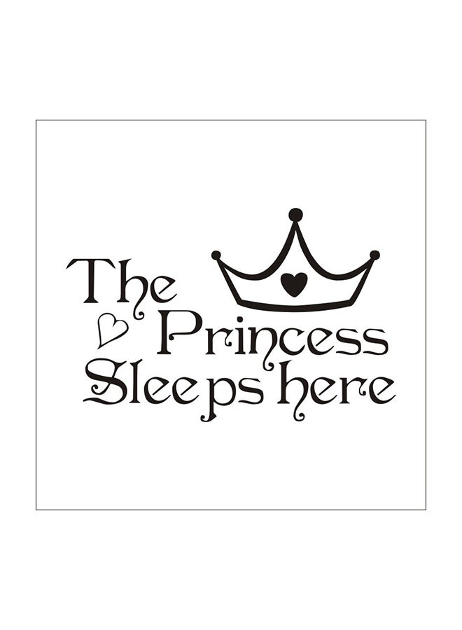 ملصق جداري مٌفرغ بكلمة "Princess" متعدد الألوان 22سم - Image 5