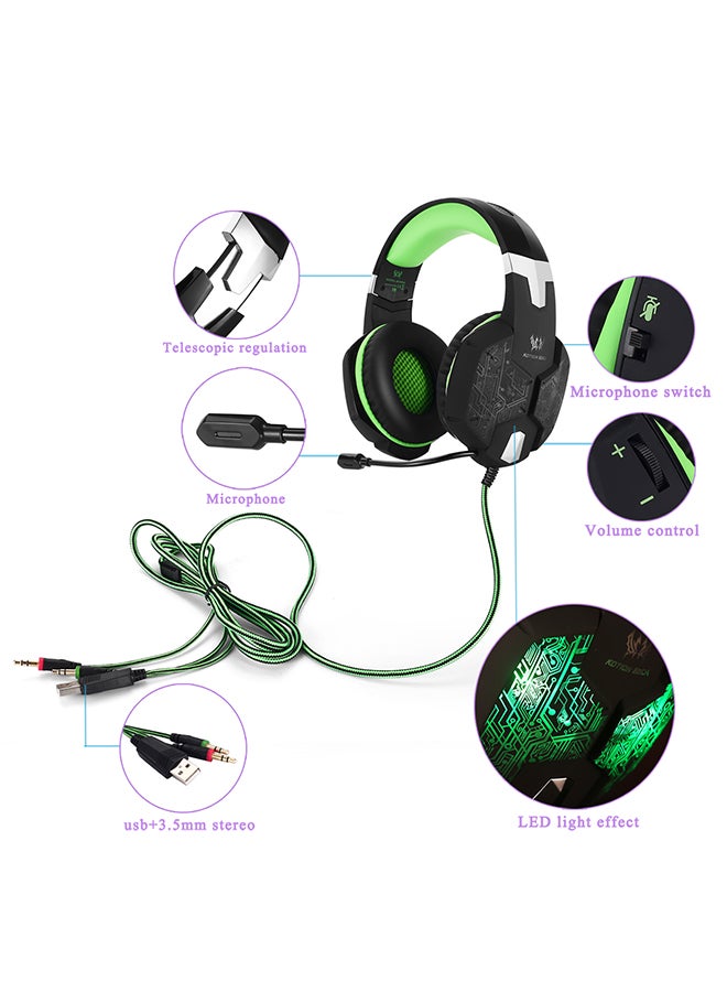 G1000 Over-Ear Gaming Headphones With Mic For PS4/PS5/XOne/XSeries/NSwitch/PC - Image 2