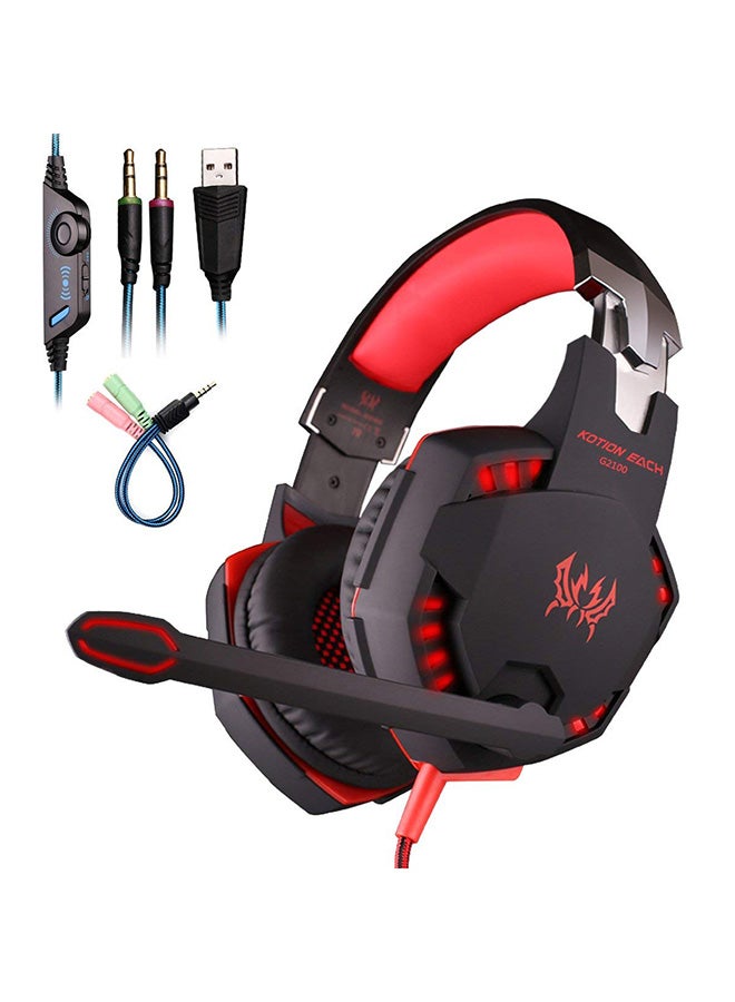 G2100 Over-Ear Wired Gaming Headphones With MicFor PS4/PS5/XOne/XSeries/NSwitch/PC - Image 5
