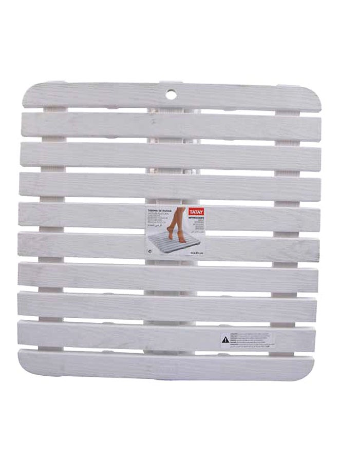 TATAY Shower Platform White 55x2.5x55cm - Image 1