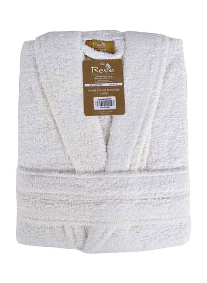 REVE Shawl Collar Style Bath Rope White
