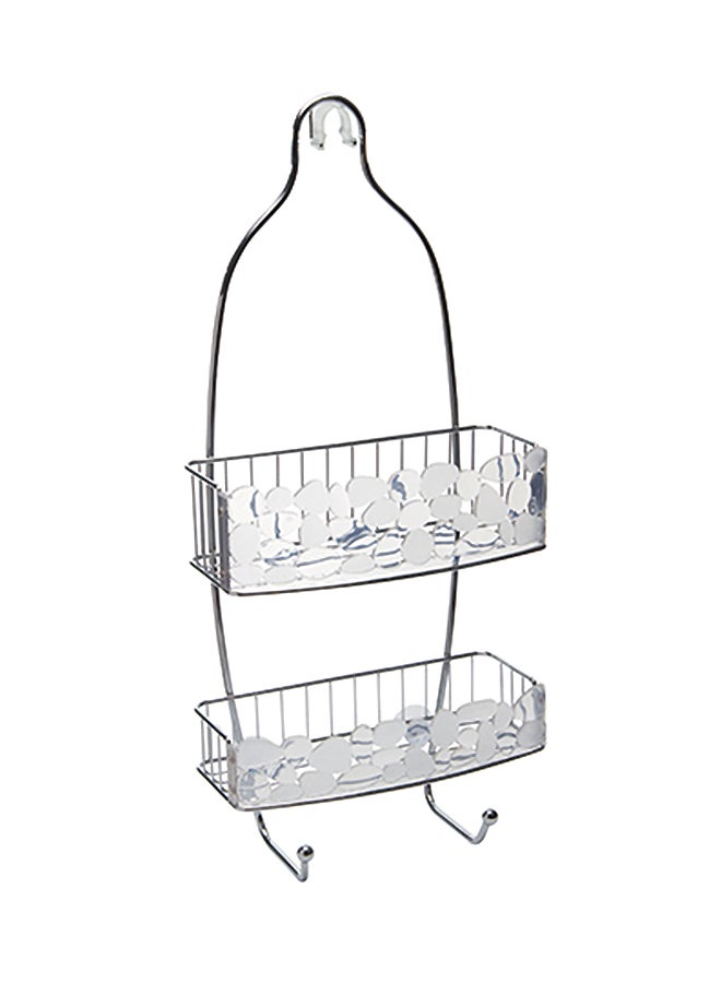 InterDesign Pebble Shower Caddy Clear/Silver