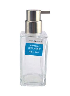 Casilla Modern Foaming Soap Dispenser Pump Clear/Silver